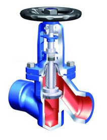 Клапан запорный 45.005 ARI-STOBU  PN40, кованная сталь 1.0460, под приварку (PN40, DN15)