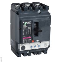 Выключатель автоматический 50А 50кА NSX100N MICROLOGIC2.2M 3П3T электронный расцепительа (LV429832)