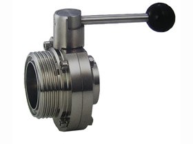 DF Дисковый санитарный кран (клапан-бабочка) ISO  SS304L/EPDM резьба/сварка