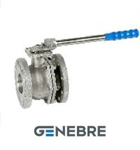 Кран шаровый Genebre, корпус: CF8M / CF8M / PTFE, полнопроходной, фланец / фланец, рычаг