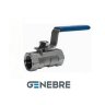 Кран шаровый монокорпусный Genebre, нерж.стали AISI 316(CF8M)  Тмакс=+180оC