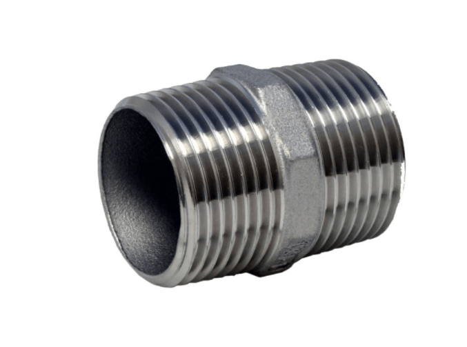 Двойной ниппель Doppelnippel (konisch) 1/2" (DIN2999), Edelstahl 1.4408